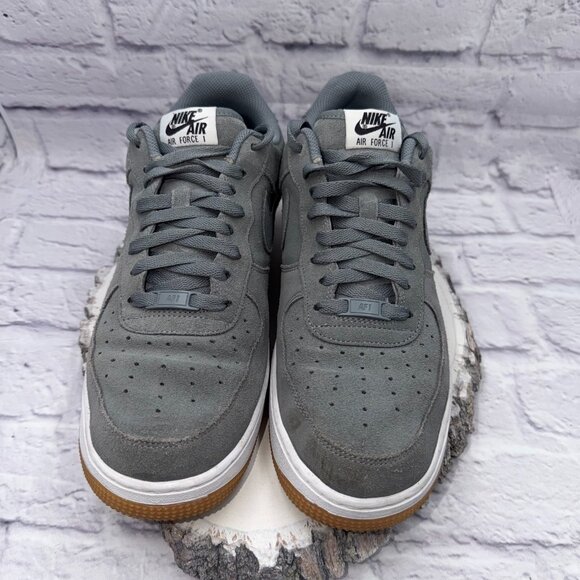 Nike Air Force 1 Low ID Nike By You DN4162-991 Gray Suede Gum Men's Size 11 - Picture 3 of 11